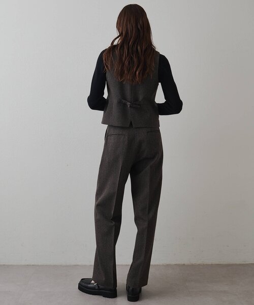 Drawing Numbers（ドローイング ナンバーズ）の「【Drawing Numbers】《セットアップ対応可》オーガニックウールテーパードパンツ（その他パンツ・レディース・ベージュ/グレー・38/40/42）」の6枚目の写真