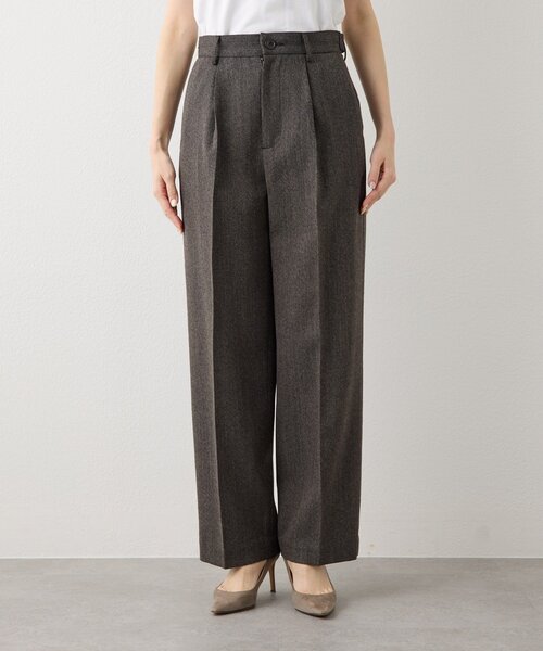 Drawing Numbers（ドローイング ナンバーズ）の「【Drawing Numbers】《セットアップ対応可》オーガニックウールテーパードパンツ（その他パンツ・レディース・ベージュ/グレー・38/40/42）」の15枚目の写真