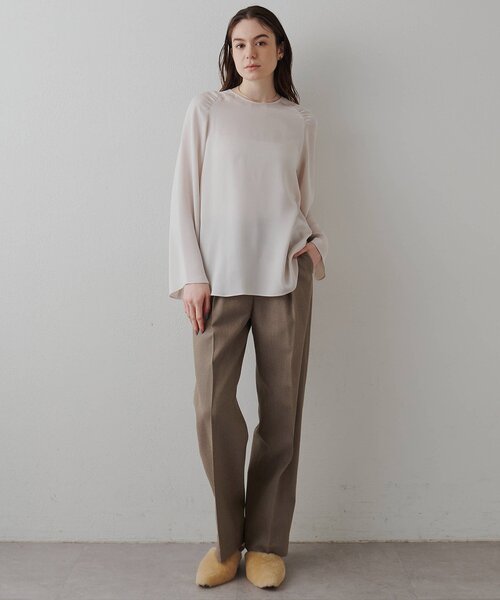 Drawing Numbers（ドローイング ナンバーズ）の「【Drawing Numbers】《セットアップ対応可》オーガニックウールテーパードパンツ（その他パンツ・レディース・ベージュ/グレー・38/40/42）」の10枚目の写真