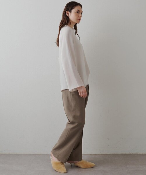 Drawing Numbers（ドローイング ナンバーズ）の「【Drawing Numbers】《セットアップ対応可》オーガニックウールテーパードパンツ（その他パンツ・レディース・ベージュ/グレー・38/40/42）」の13枚目の写真