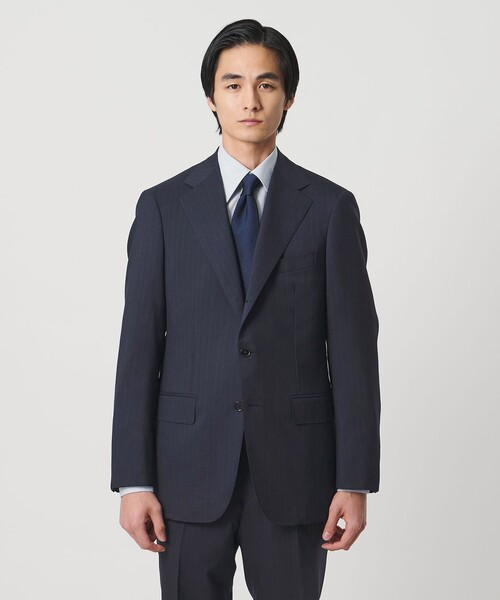 UNITED ARROWS(ユナイテッドアローズ)の「山栄 ピンストライプ シングル 3ボタン スーツ REGULAR MODEL(セットアップ・メンズ・ネイビー・48/46/50)」の3枚目の写真