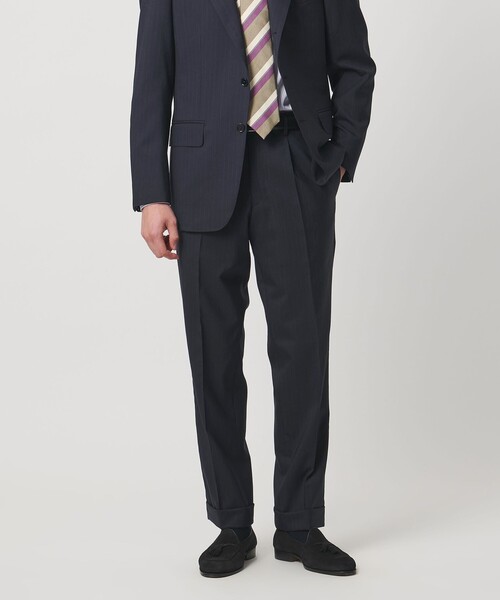 山栄 ピンストライプ シングル 3ボタン スーツ REGULAR MODEL