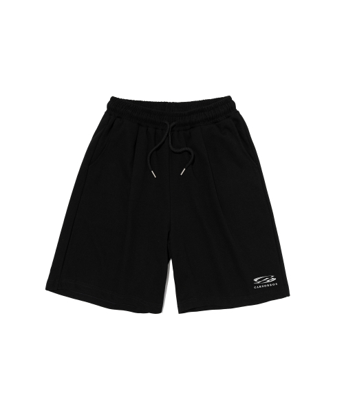 CARGOBROS(カーゴブロス)の「サークルワンタックスモールロゴショートパンツ(ブラック)(その他パンツ・メンズ・その他・M/L/XL)」の1枚目の写真