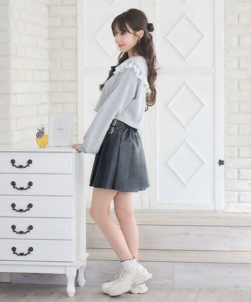 ems excite（エムズエキサイト）の「BIGカラートレーナー（スウェット・レディース・ダークグレー/ダークブルー/ピンク・FREE）」の5枚目の写真