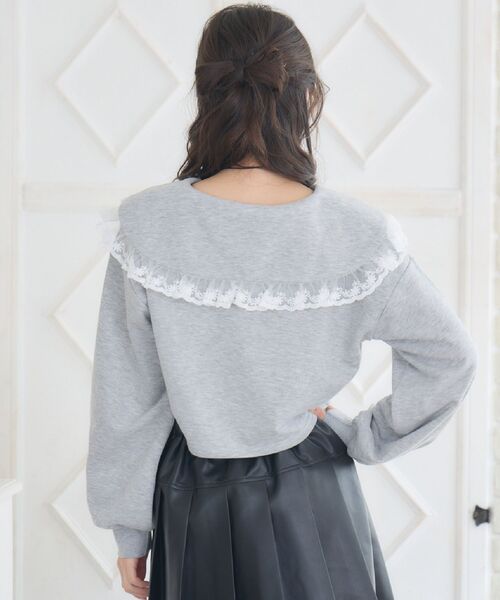 ems excite（エムズエキサイト）の「BIGカラートレーナー（スウェット・レディース・ダークグレー/ダークブルー/ピンク・FREE）」の8枚目の写真