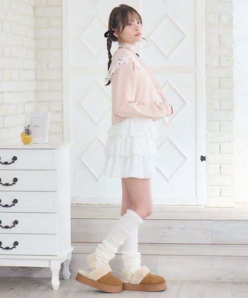 ems excite（エムズエキサイト）の「BIGカラートレーナー（スウェット・レディース・ダークグレー/ダークブルー/ピンク・FREE）」の13枚目の写真