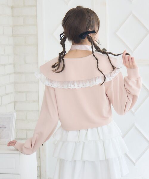 ems excite（エムズエキサイト）の「BIGカラートレーナー（スウェット・レディース・ダークグレー/ダークブルー/ピンク・FREE）」の19枚目の写真