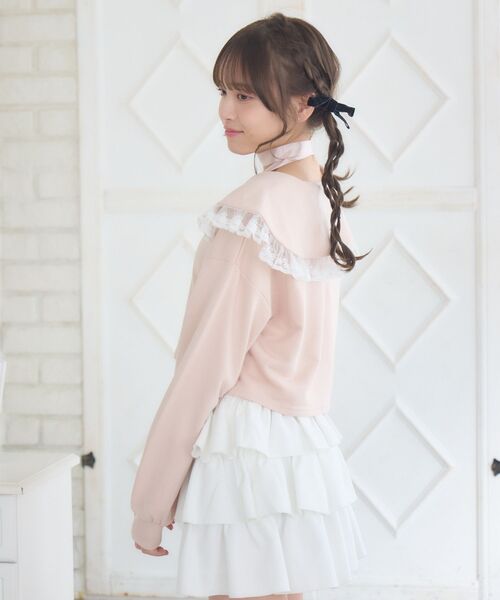 ems excite（エムズエキサイト）の「BIGカラートレーナー（スウェット・レディース・ダークグレー/ダークブルー/ピンク・FREE）」の20枚目の写真