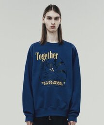TOGETHER SWEATSHIRTS NAVY (VH2DFUM440A)