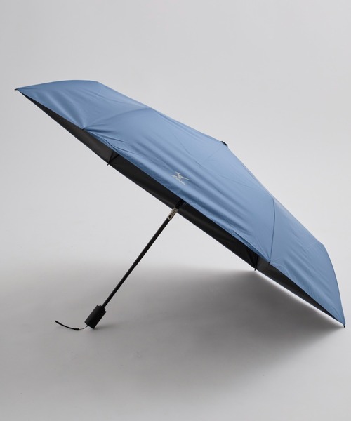 MIZUNO(ミズノ )の「【WEB限定】遮光100% 遮熱 晴雨兼用 折りたたみ日傘 自動開閉 軽量 ロゴ(折りたたみ傘・レディース・ホワイト/ブラック/ブルー・FREE)」の13枚目の写真