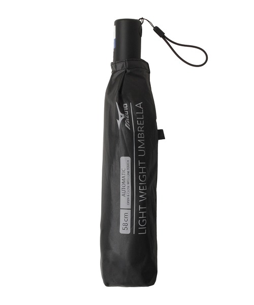 MIZUNO(ミズノ )の「【WEB限定】遮光100% 遮熱 晴雨兼用 折りたたみ日傘 自動開閉 軽量 ロゴ(折りたたみ傘・レディース・ホワイト/ブラック/ブルー・FREE)」の12枚目の写真