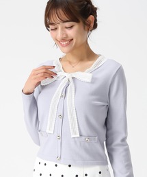 MISCH MASCH | 2026春夏新作 レースボウタイニット(ニット/セーター)