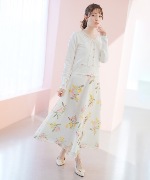 MISCH MASCH（ミッシュマッシュ）の「2026春夏新作 レースボウタイニット（ニット/セーター・レディース・ホワイト/グレー/ブルー・ﾌﾘ-）」の22枚目の写真