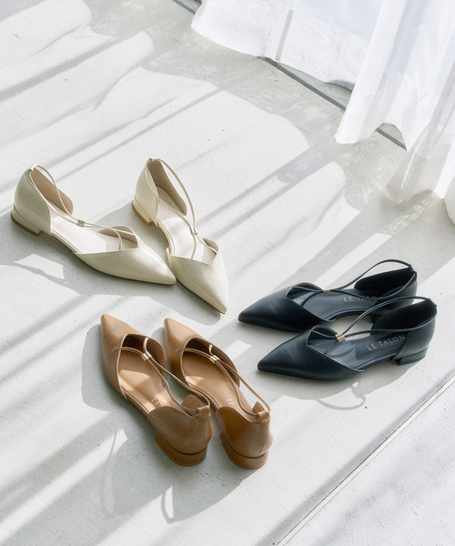 LE TALON(ルタロン)の「《追加》ポインテッドメタルクロスストラップフラット(その他シューズ・レディース・アイボリー/キャメル/ブラック系その他・22cm/22.5cm/23cm/23.5cm/24cm/24.5cm/25cm)」の13枚目の写真