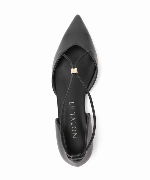 LE TALON(ルタロン)の「《追加》ポインテッドメタルクロスストラップフラット(その他シューズ・レディース・アイボリー/キャメル/ブラック系その他・22cm/22.5cm/23cm/23.5cm/24cm/24.5cm/25cm)」の4枚目の写真