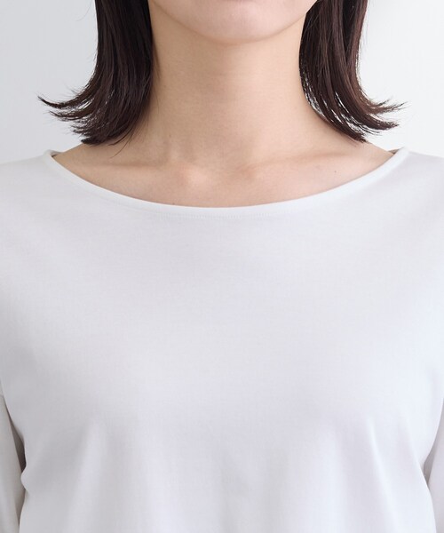 INDIVI(インディヴィ)の「【洗える/レイヤードにおすすめ】レース切り替えカットソー(Tシャツ/カットソー・レディース・オフホワイト/ブラック・05/13/15 /38)」の9枚目の写真