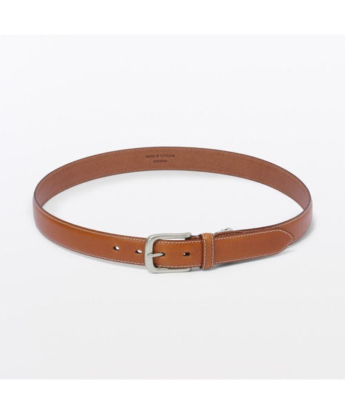 無印良品(ムジルシリョウヒン)の「ベジタブルタンニンレザー 長さ調節式ベルト 中幅ステッチ(ベルト・メンズ・ブラック・FREE)」の19枚目の写真