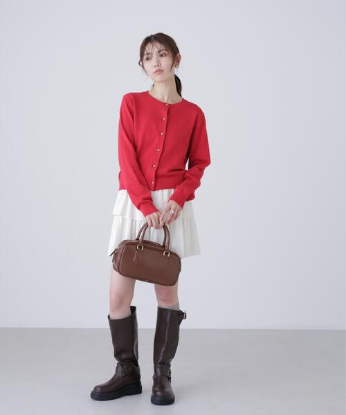 FREE'S MART（フリーズマート）の「◆ハートボタンニットカーディガン（ニット/セーター・レディース・ネイビー/レッド/ホワイト・FREE）」の12枚目の写真