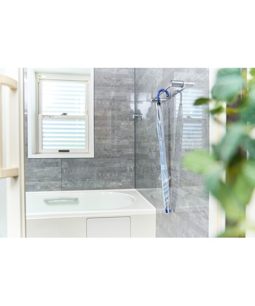 Amvel(アンベル)の「お風呂deサウナ傘(長傘・メンズ・ブラック/クリア/ブルー/オレンジ/ピンク・65cm)」の22枚目の写真