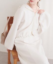 natural couture | サイドラインスリーブパーカー(パーカー)