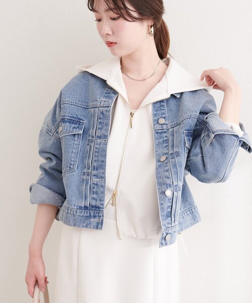 natural couture（ナチュラルクチュール）の「サイドラインスリーブパーカー（パーカー・レディース・チャコールグレー/オフホワイト/グレイッシュベージュ・FREE）」の9枚目の写真