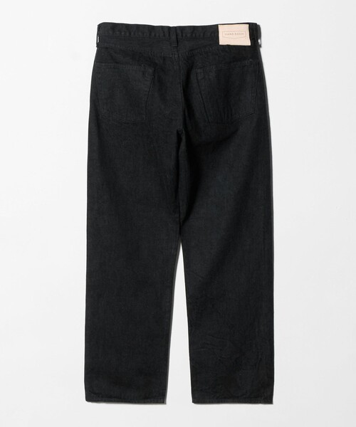 HAND ROOM(ハンドルーム)の「<HAND ROOM>WIDE FIT 5 POCKET JEANS BLACK/5ポケット ワイド デニム パンツ(デニムパンツ・メンズ・ブラック・S/M/L)」の2枚目の写真
