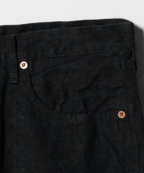 HAND ROOM(ハンドルーム)の「<HAND ROOM>WIDE FIT 5 POCKET JEANS BLACK/5ポケット ワイド デニム パンツ(デニムパンツ・メンズ・ブラック・S/M/L)」の5枚目の写真