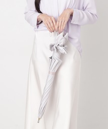 LANVIN en Bleu（ランバンオンブルー）の「一級遮光 遮熱 晴雨兼用日傘 長傘 リボン&リボン（長傘）」