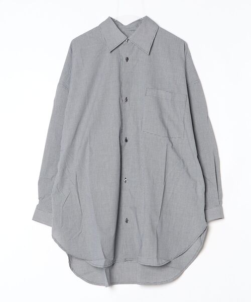 VOAAOV(ヴォアーブ)の「【VOAAOV】 XXXXL SHIRT Long Sleeve(Tシャツ/カットソー・キッズ・ストライプ/チェック/サックスブルー・2)」の3枚目の写真