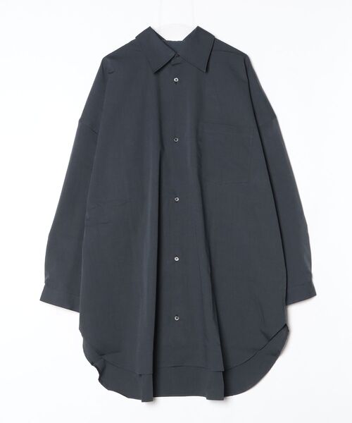 VOAAOV(ヴォアーブ)の「【VOAAOV】 XXXXL SHIRT Long Sleeve(シャツ/ブラウス・メンズ・ストライプ/チェック/サックスブルー/チャコールグレー/グレー・2/1)」の1枚目の写真