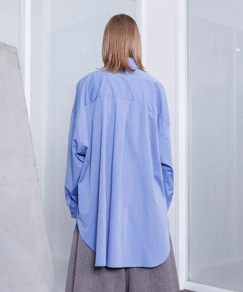 VOAAOV(ヴォアーブ)の「【VOAAOV】 XXXXL SHIRT Long Sleeve(シャツ/ブラウス・メンズ・ストライプ/チェック/サックスブルー/チャコールグレー/グレー・2/1)」の18枚目の写真