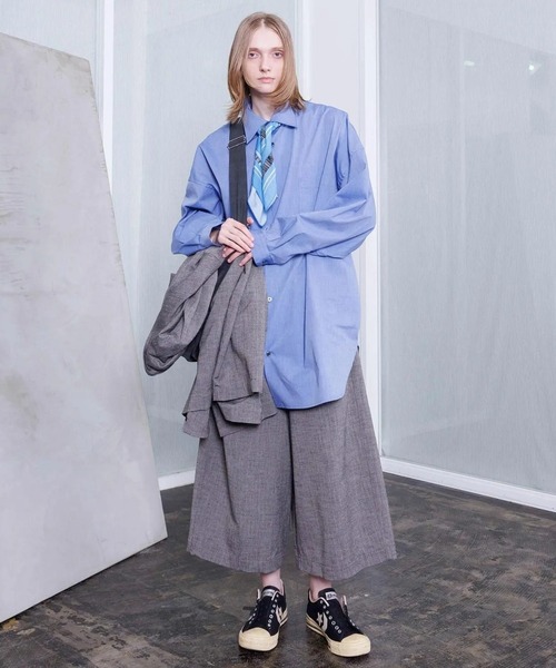 VOAAOV(ヴォアーブ)の「【VOAAOV】 XXXXL SHIRT Long Sleeve(シャツ/ブラウス・メンズ・ストライプ/チェック/サックスブルー/チャコールグレー/グレー・2/1)」の20枚目の写真