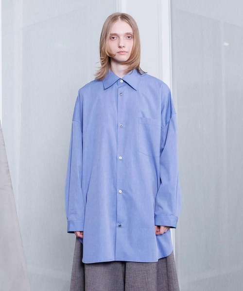 VOAAOV(ヴォアーブ)の「【VOAAOV】 XXXXL SHIRT Long Sleeve(シャツ/ブラウス・メンズ・ストライプ/チェック/サックスブルー/チャコールグレー/グレー・2/1)」の16枚目の写真