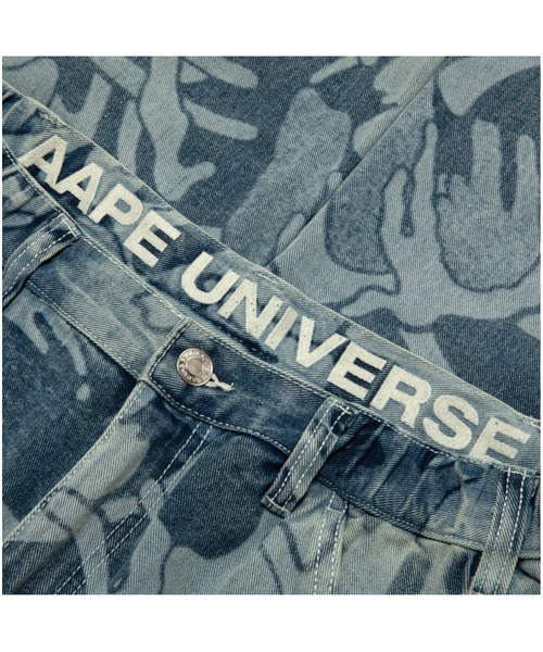 AAPE BY A BATHING APE(エーエイプバイアベイシングエイプ)の「AAPE MAIN DENIM PANTS(camouflage)(デニムパンツ・メンズ・ブルー系その他2・LARGE/MEDIUM/X-LARGE/SMALL)」の5枚目の写真