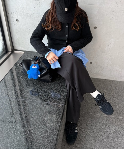 HEILIS(ヘイリス)の「《Chel select》ショルダーバッグクロスバッグ / ショルダーバッグ ボディバッグ A4 ペットボトル収納 ワンハンドル 通勤 通学 オフィスカジュアル 韓国 ノームコア シンプル ブラウン ブラック 茶 黒 無地 合皮 フェイクレザー(ショルダーバッグ・レディース・ブラウン/ブラック・FREE)」の4枚目の写真