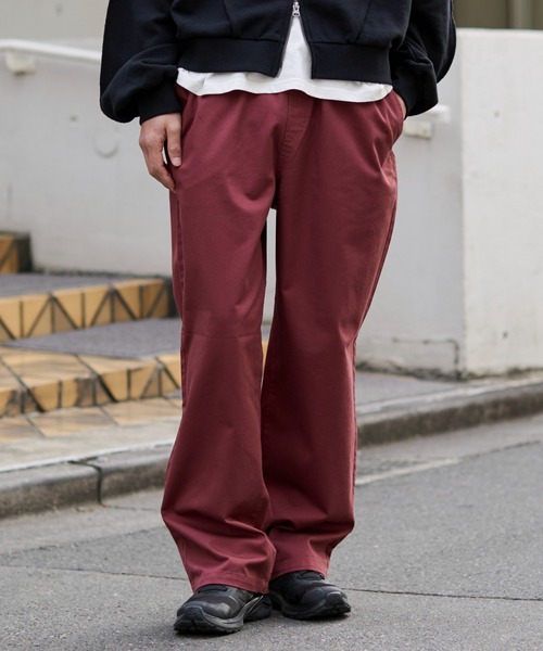 WEGO(ウィゴー)の「WEGO/【26年春夏新作】ユルフィットコットンイージーパンツ(チノパンツ・メンズ・ブルー系その他4/ブラック/カーキ/ナチュラル/レッド系その他・LARGE/MEDIUM/SMALL/X-SMALL)」の5枚目の写真