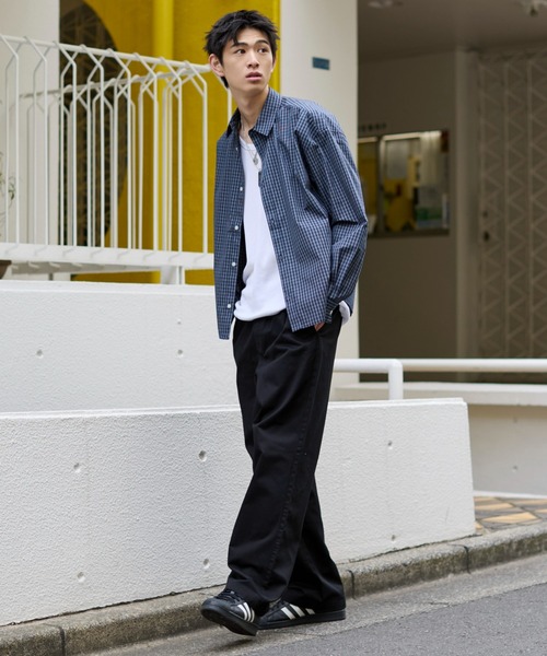 WEGO(ウィゴー)の「WEGO/【26年春夏新作】ユルフィットコットンイージーパンツ(チノパンツ・メンズ・ブルー系その他4/ブラック/カーキ/ナチュラル/レッド系その他・LARGE/MEDIUM/SMALL/X-SMALL)」の6枚目の写真