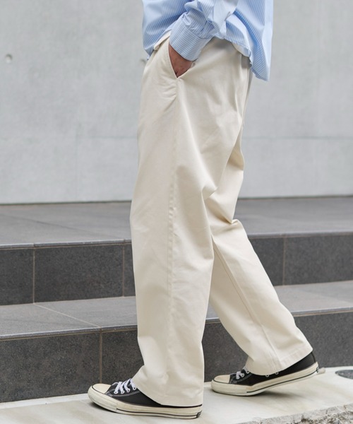 WEGO(ウィゴー)の「WEGO/【26年春夏新作】ユルフィットコットンイージーパンツ(チノパンツ・メンズ・ブルー系その他4/ブラック/カーキ/ナチュラル/レッド系その他・LARGE/MEDIUM/SMALL/X-SMALL)」の18枚目の写真