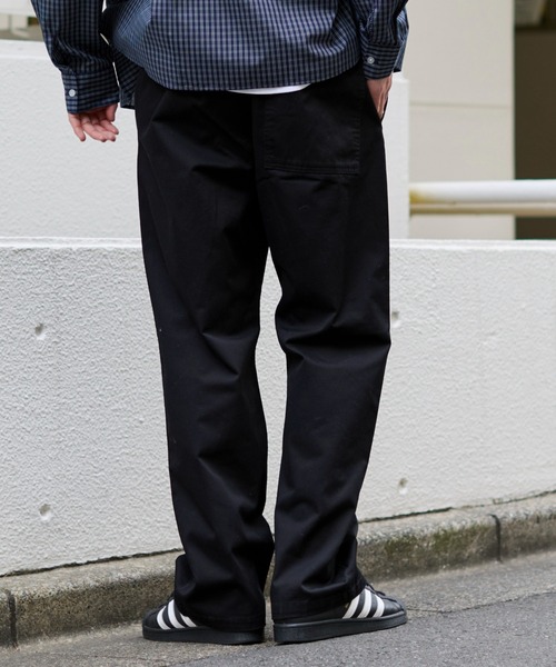 WEGO(ウィゴー)の「WEGO/【26年春夏新作】ユルフィットコットンイージーパンツ(チノパンツ・メンズ・ブルー系その他4/ブラック/カーキ/ナチュラル/レッド系その他・LARGE/MEDIUM/SMALL/X-SMALL)」の12枚目の写真