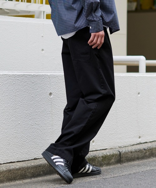 WEGO(ウィゴー)の「WEGO/【26年春夏新作】ユルフィットコットンイージーパンツ(チノパンツ・メンズ・ブルー系その他4/ブラック/カーキ/ナチュラル/レッド系その他・LARGE/MEDIUM/SMALL/X-SMALL)」の13枚目の写真