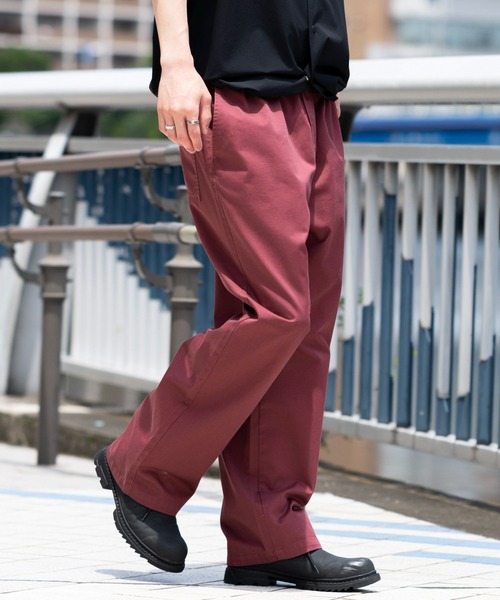 WEGO(ウィゴー)の「WEGO/【26年春夏新作】ユルフィットコットンイージーパンツ(チノパンツ・メンズ・ブルー系その他4/ブラック/カーキ/ナチュラル/レッド系その他・LARGE/MEDIUM/SMALL/X-SMALL)」の6枚目の写真