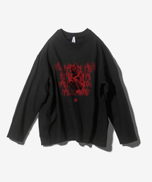 FANSHOW（ファンショー）の「DEMON OVERFIT LONG SLEEVE - BLACK（Tシャツ/カットソー）」