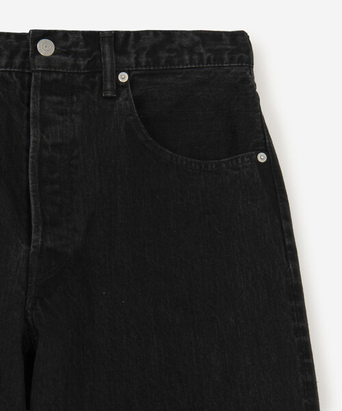 SCYE BASICS（サイベーシックス）の「SCYE BASICS | セルビッチ ワイドデニム Black MEN（デニムパンツ・メンズ・ブラック・31/30）」の3枚目の写真