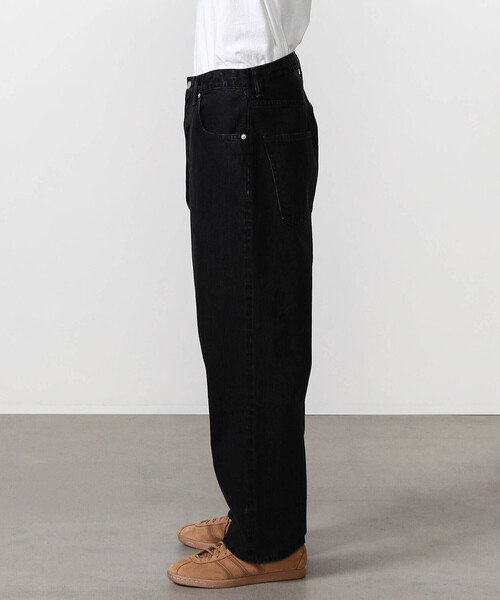 SCYE BASICS（サイベーシックス）の「SCYE BASICS | セルビッチ ワイドデニム Black MEN（デニムパンツ・メンズ・ブラック・31/30）」の8枚目の写真