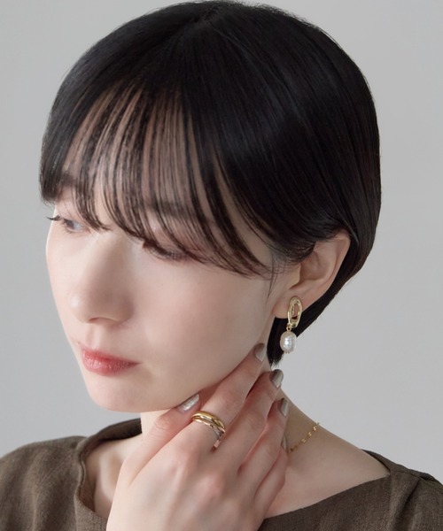 ciite'(シーテ)の「シリコン付 デザインパール イヤリング(両耳用)(イヤリング・レディース・シルバー/ゴールド・FREE)」の12枚目の写真