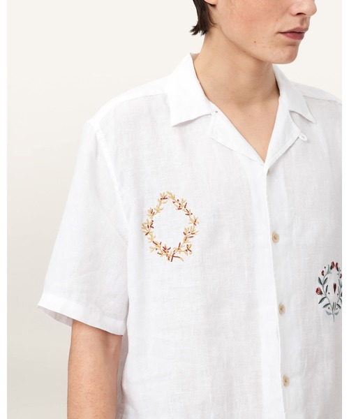 セール】DECK LINEN SHORT SLEEVE SHIRT | DECK リネン 半袖 シャツ