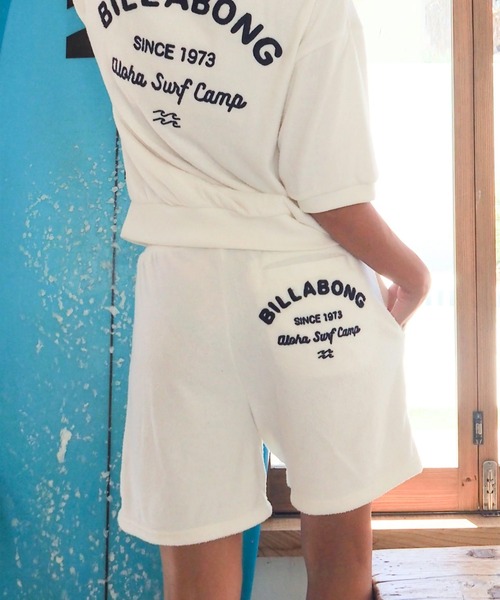 BILLABONG(ビラボン)の「BILLABONG/ビラボン ショートパンツ ハーフパンツ ショーツ パイル生地 セットアップ対応 BG013606(その他パンツ・レディース・アクア/ホワイト・L/M)」の4枚目の写真