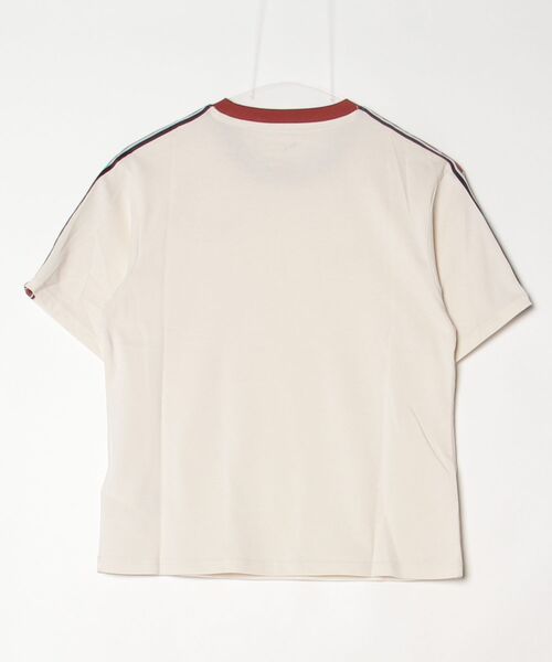 PUMA(プーマ)の「プーマ PUMA ESS ELEVATED MX SS テープ Tシャツ(Tシャツ/カットソー・レディース・クリーム/ブラック/ブラウン・S/M/L/XL)」の4枚目の写真