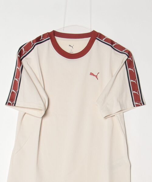 PUMA(プーマ)の「プーマ PUMA ESS ELEVATED MX SS テープ Tシャツ(Tシャツ/カットソー・レディース・クリーム/ブラック/ブラウン・S/M/L/XL)」の5枚目の写真