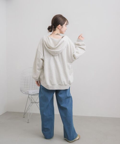 RETRO GIRL（レトロガール）の「フロントロゴパッチパーカー（パーカー・レディース・ホワイト系その他/ブルー・FREE）」の8枚目の写真